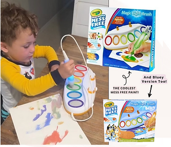 Crayola Color Wonder Magic Light Brush, Mess Free Kids Painting Set