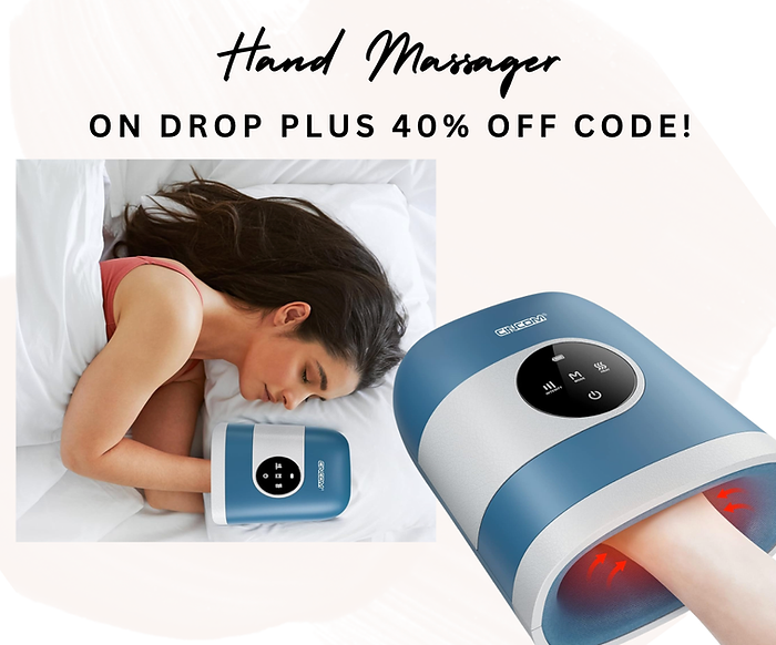 CINCOM Upgraded Hand Massager with Heat and Compression for Arthritis and Carpal Tunnel - Cordless & Rechargeable, Gifts for Women