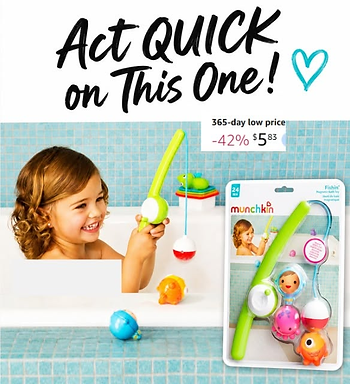 Munchkin® Fishin'™ Magnetic Baby and Toddler Bath Toy, 4pc Set