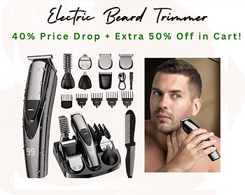 SHPAVVER Beard Trimmer for Men: Professional Barber Hair Clippers - 12-in-1 Cordless Grooming Kit - Waterproof Electric Razor with Turbo Speed & Precision Blades