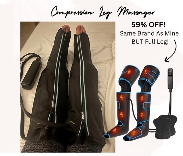 CINCOM Leg Massager with Heat and Compression, 3-in-1 Foot Calf & Thigh Massager for Circulation and Pain Relief Helpful for Lymphedema Edema Restless and Relaxation FSA - HSA