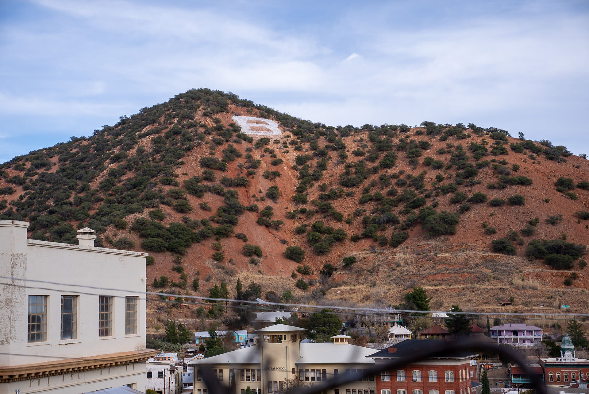 Bisbee hill with B