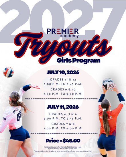 2027 Club Season - Girls Tryouts Information