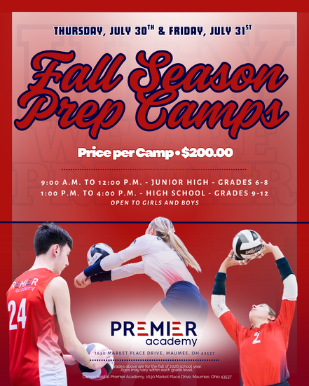 Fall Season Prep Camps