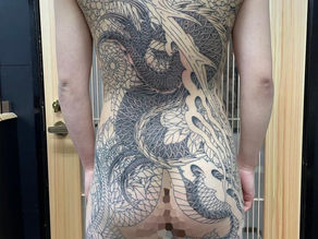 龍と菊【背中】