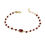 Thumbnail: Bracciale con pietrine e pietra ovale color