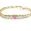 Miniature : Bracciale tennis zircuore in gradazione