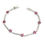 Thumbnail: Bracciale tennis con inserti fiorellini color