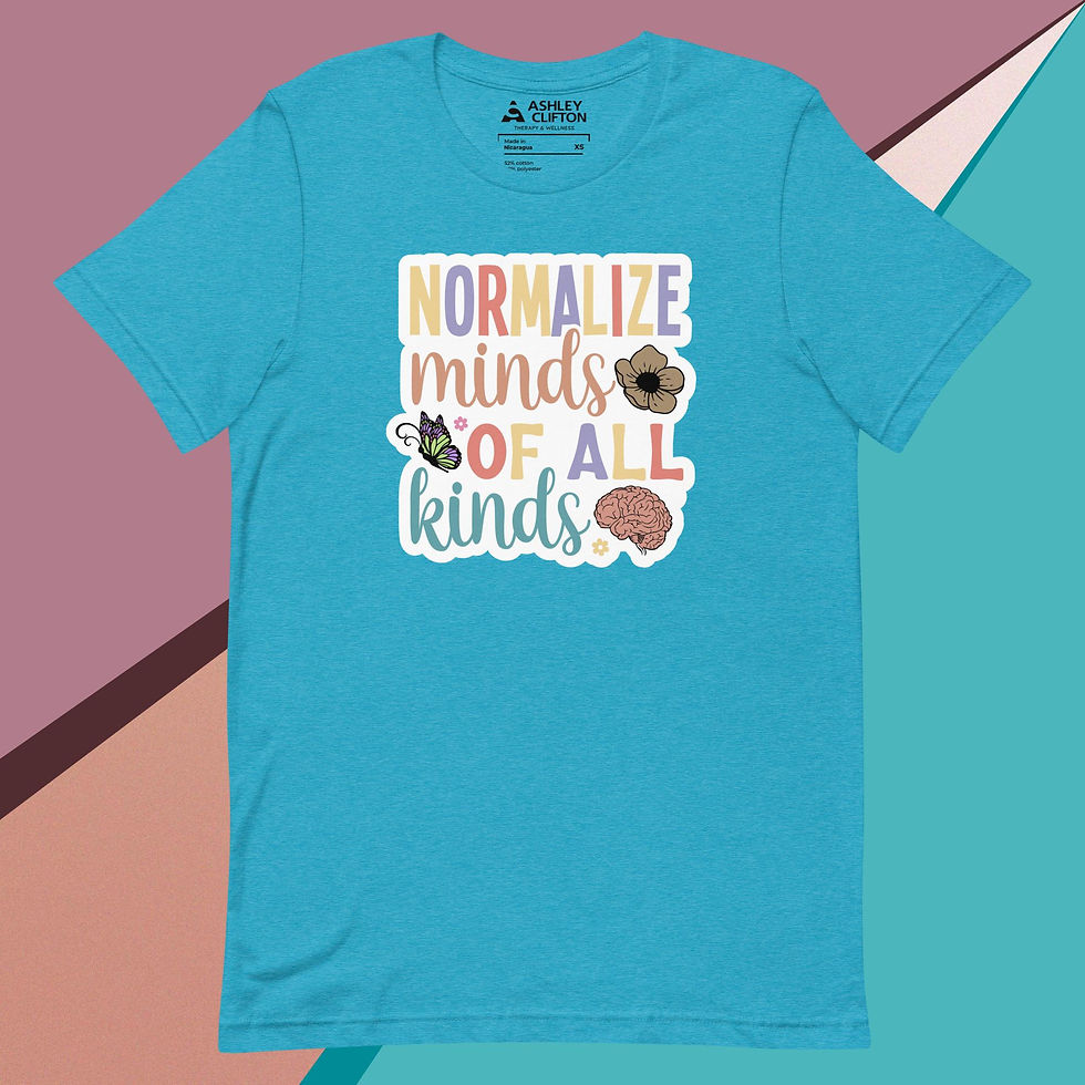 Thumbnail: Normalize Minds of All Kinds – Unisex Graphic Tee