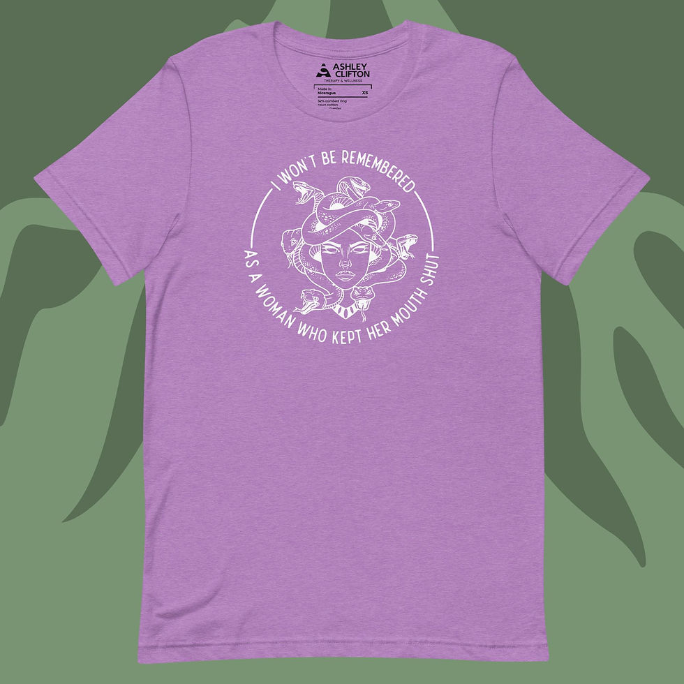 Thumbnail: I Won’t Be Remembered as a Woman Who Kept Her Mouth Shut (White) – Unisex Tee