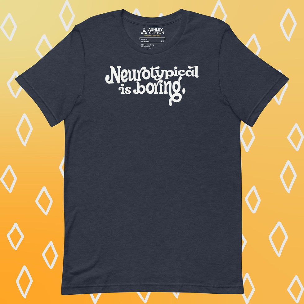 Thumbnail: Neurotypical is Boring (White Text) – Unisex Graphic Tee