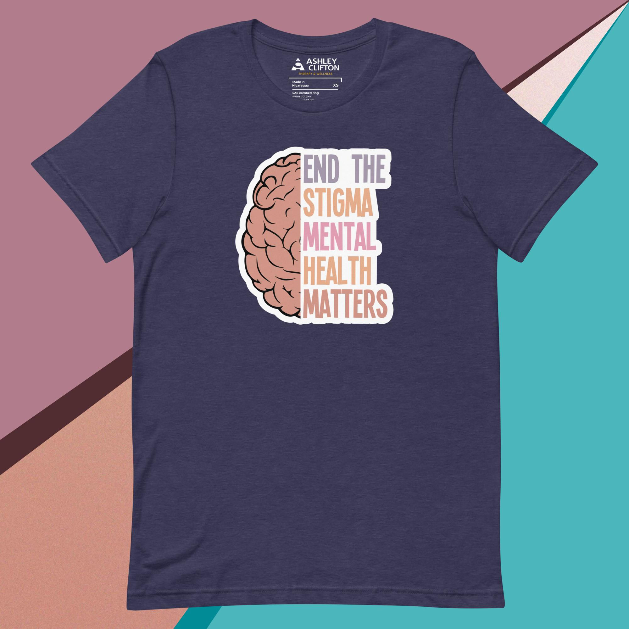 End the Stigma, Mental Health Matters – Unisex Graphic Tee