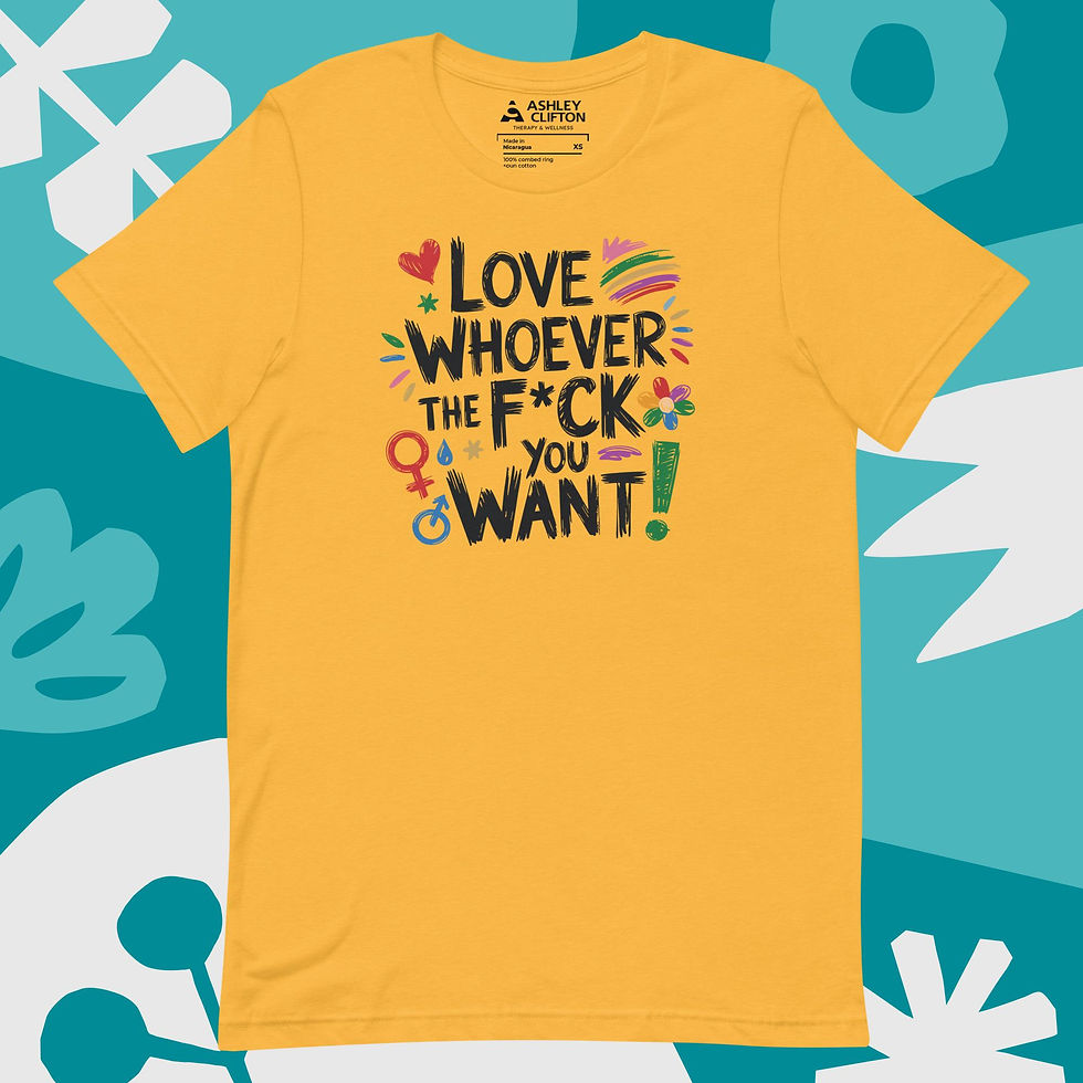 Thumbnail: Love Whoever the F*ck You Want (Black Text) – Unisex Graphic Tee