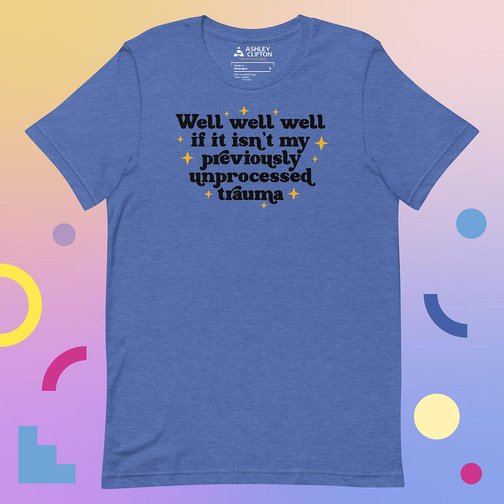 Thumbnail: My Previously Unprocessed Trauma (Black Text) – Unisex Graphic Tee