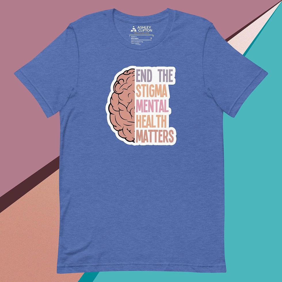 Thumbnail: End the Stigma, Mental Health Matters – Unisex Graphic Tee