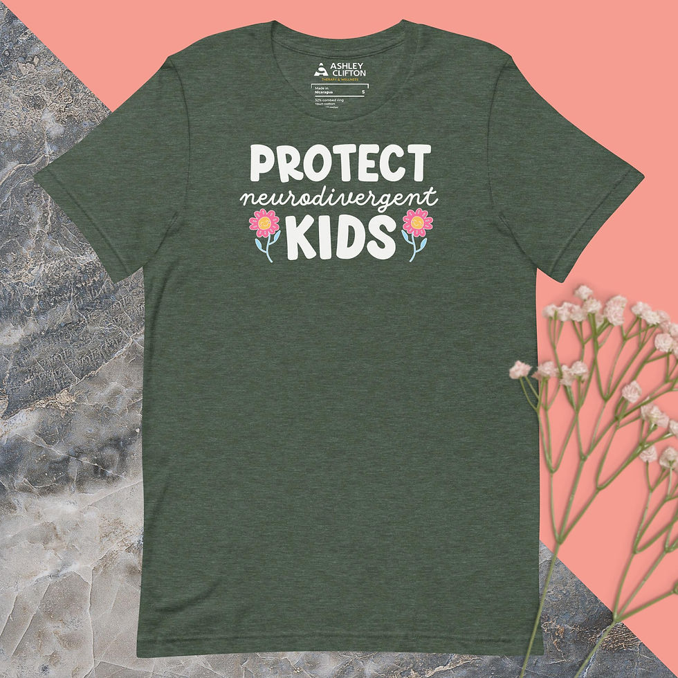 Thumbnail: Protect Neurodivergent Kids (White Text) – Unisex Graphic Tee