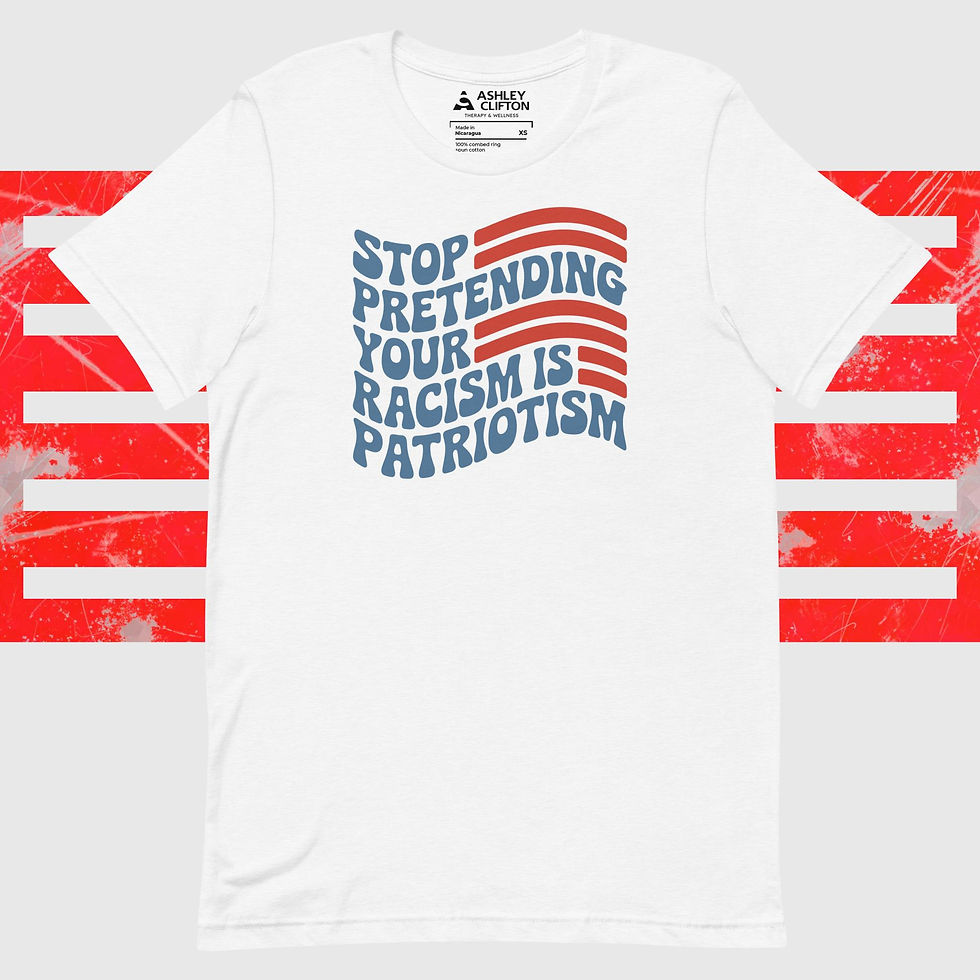 Thumbnail: Stop Pretending Your Racism is Patriotism – Unisex Graphic Tee