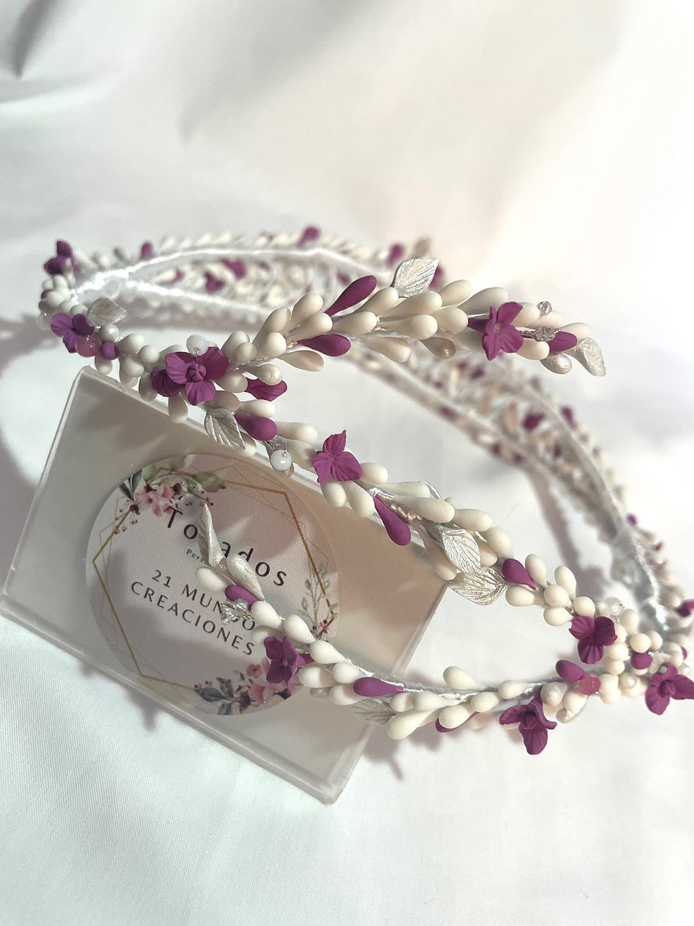 Miniatura: Corona estilo tiara  azahares