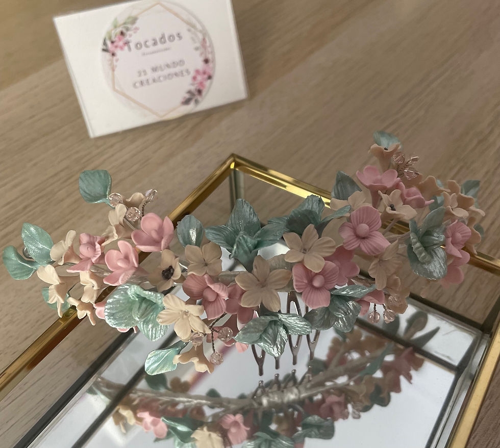 Miniature : Tocado trasero beige 