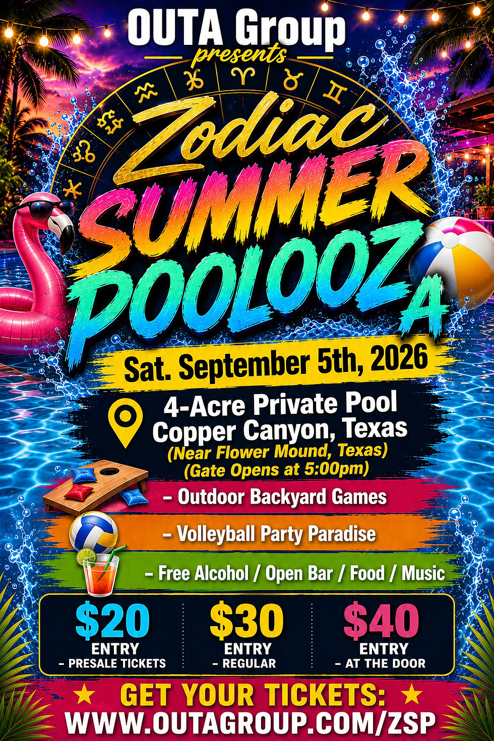 Zodiac Summer Poolooza