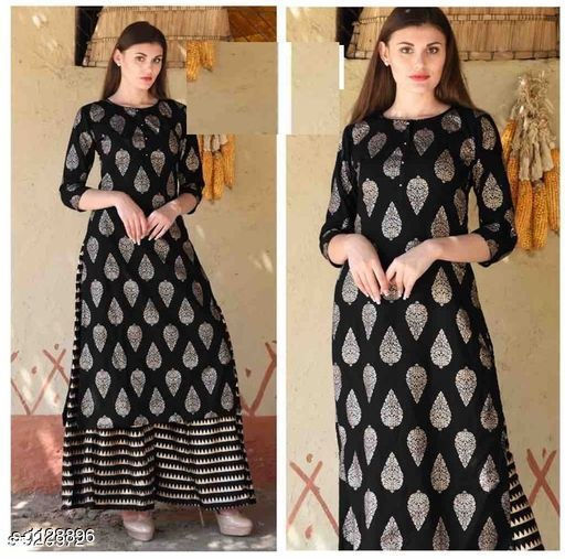 Rayon Kurti Palazzo Set