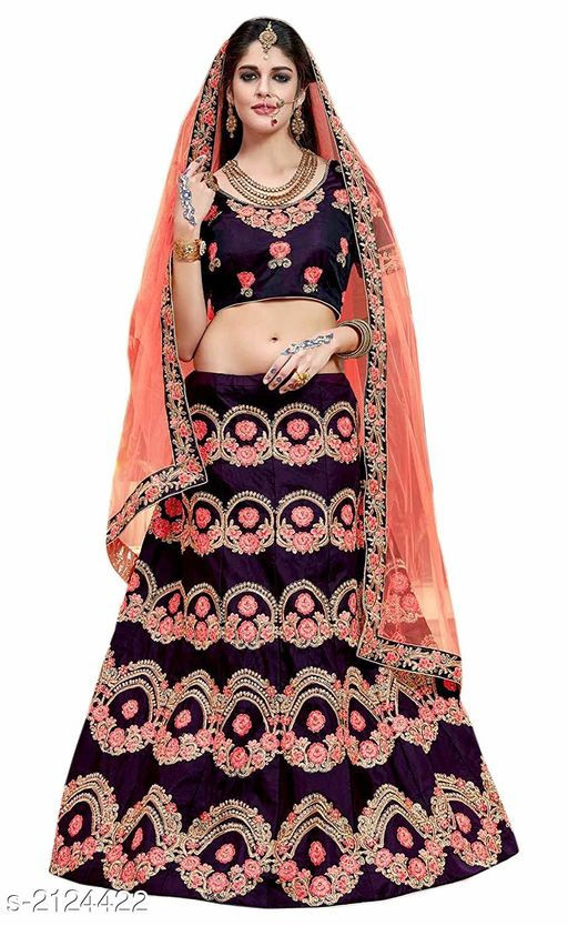 Taffeta Satin Women's Lehenga