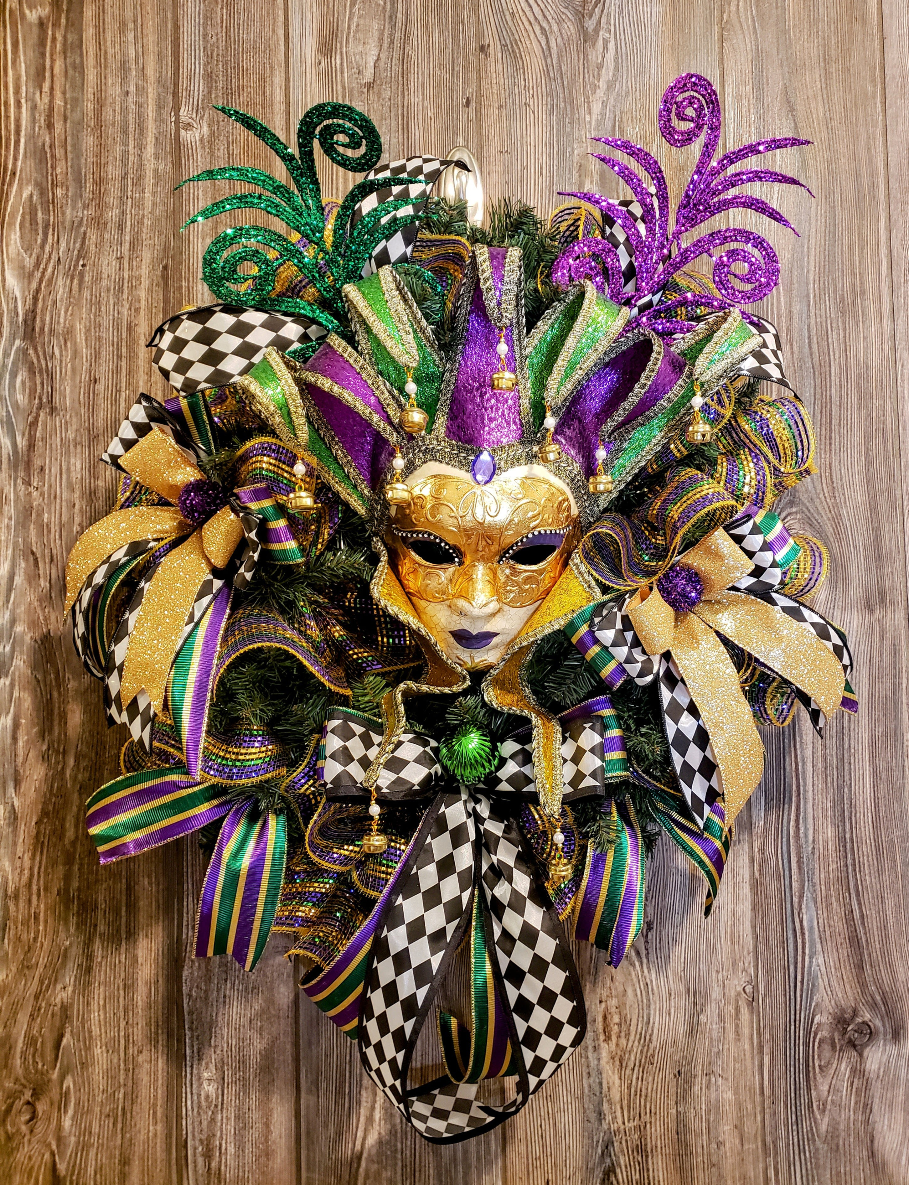 Lady Jester w/ Harlequin Ribbon Accent (Custom Order)