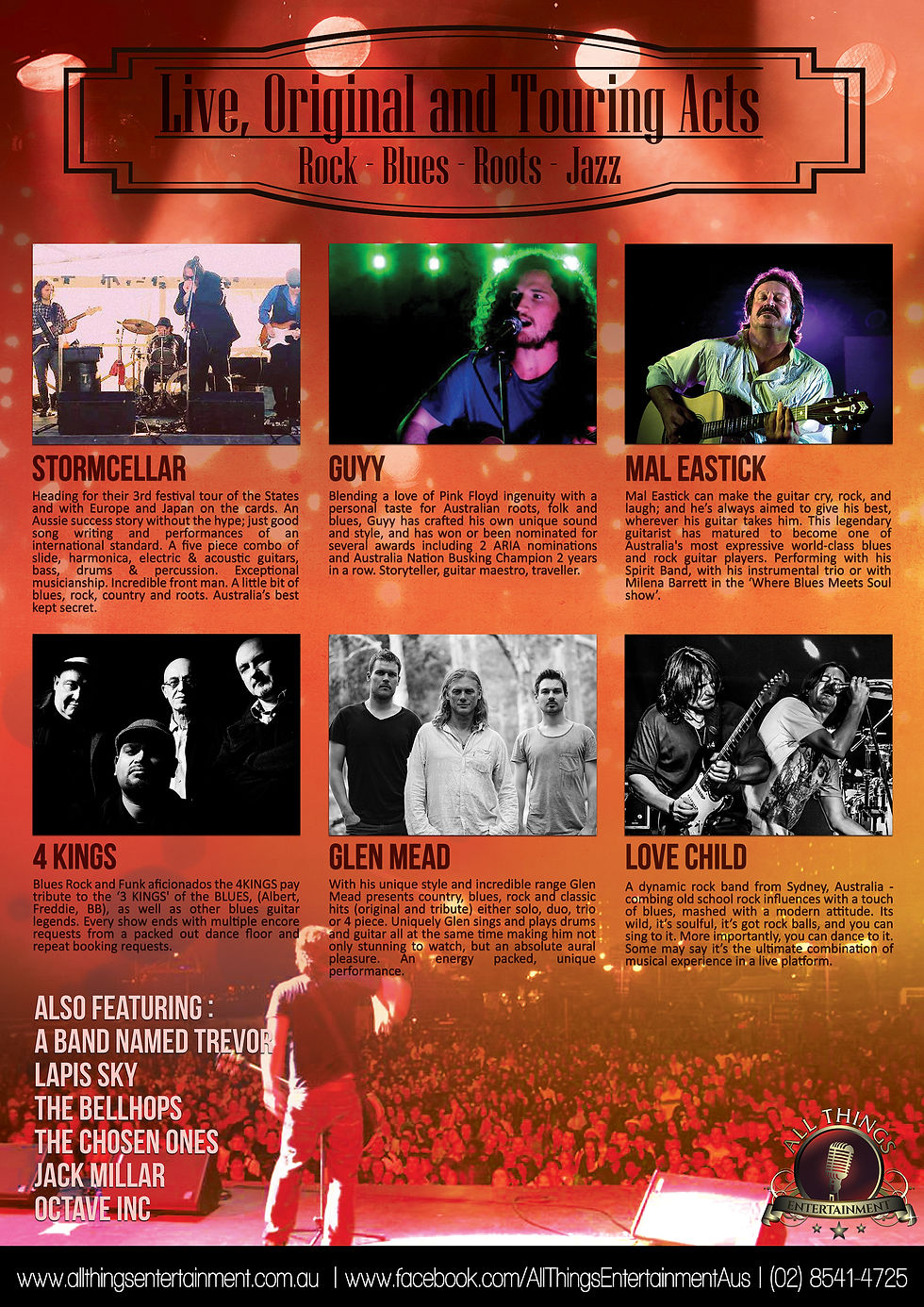 Live, Original and Touring Poster