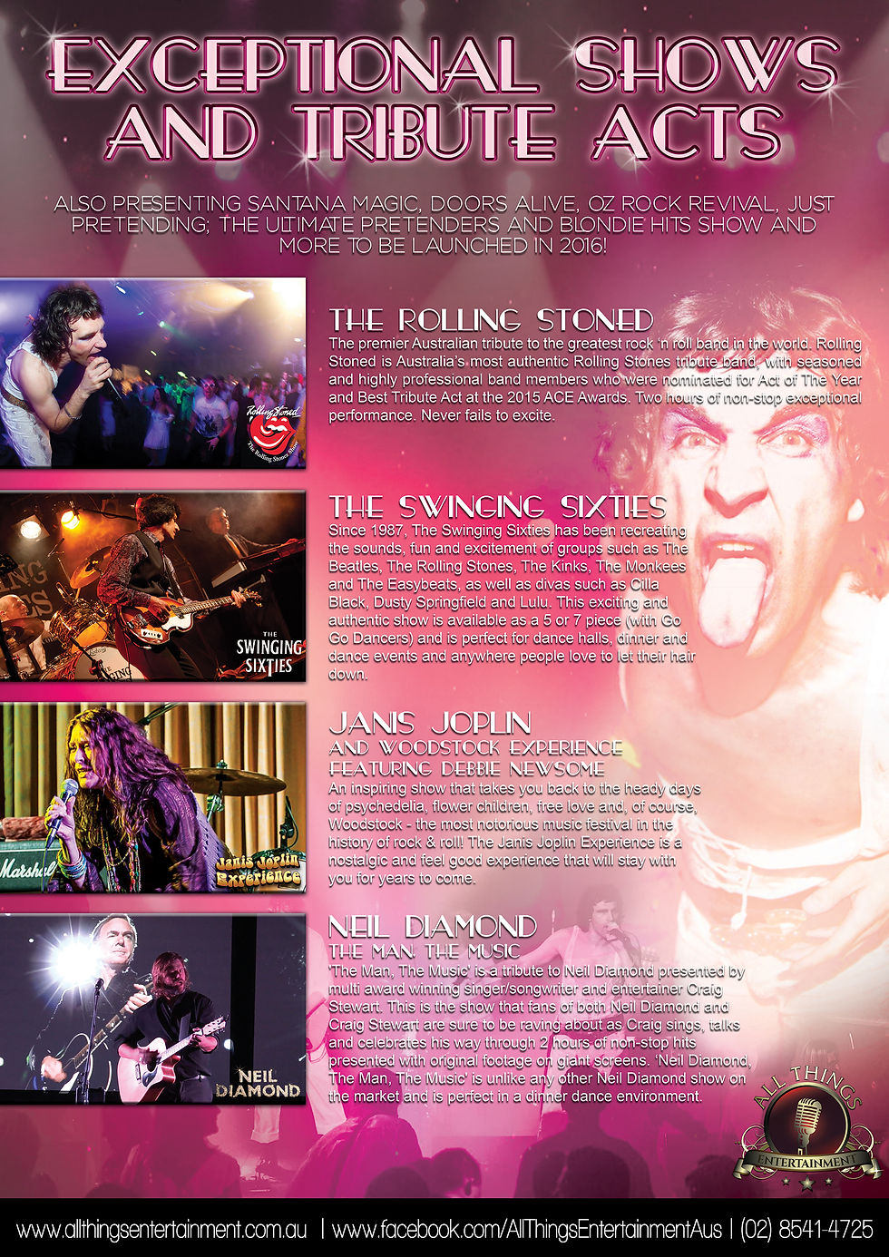Tribute Bands Poster