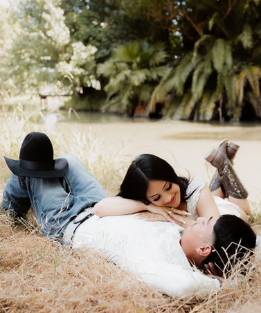 Lovers by the creek