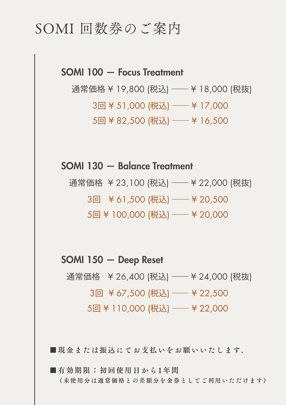 回数券のご案内