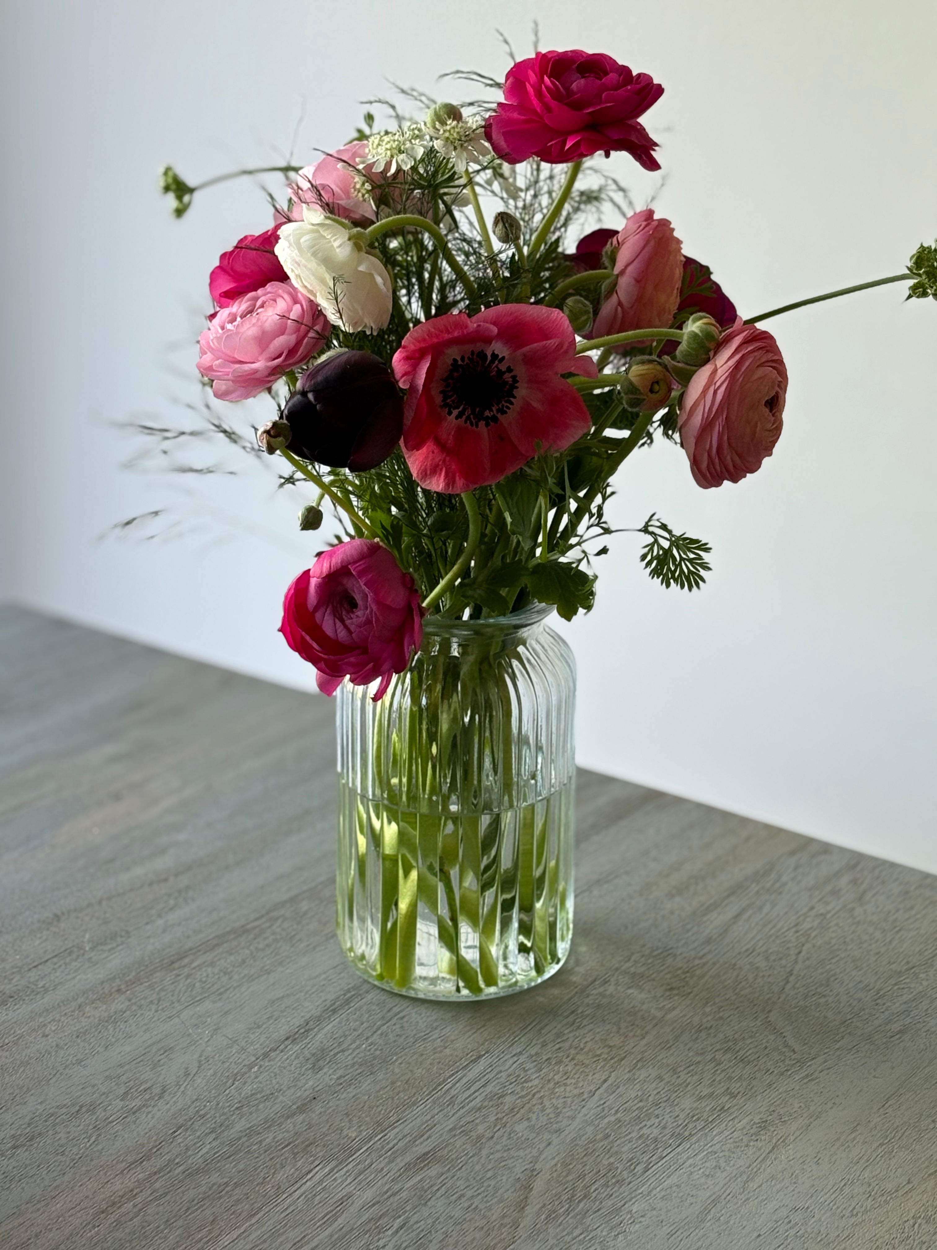 British Blooms in a vase