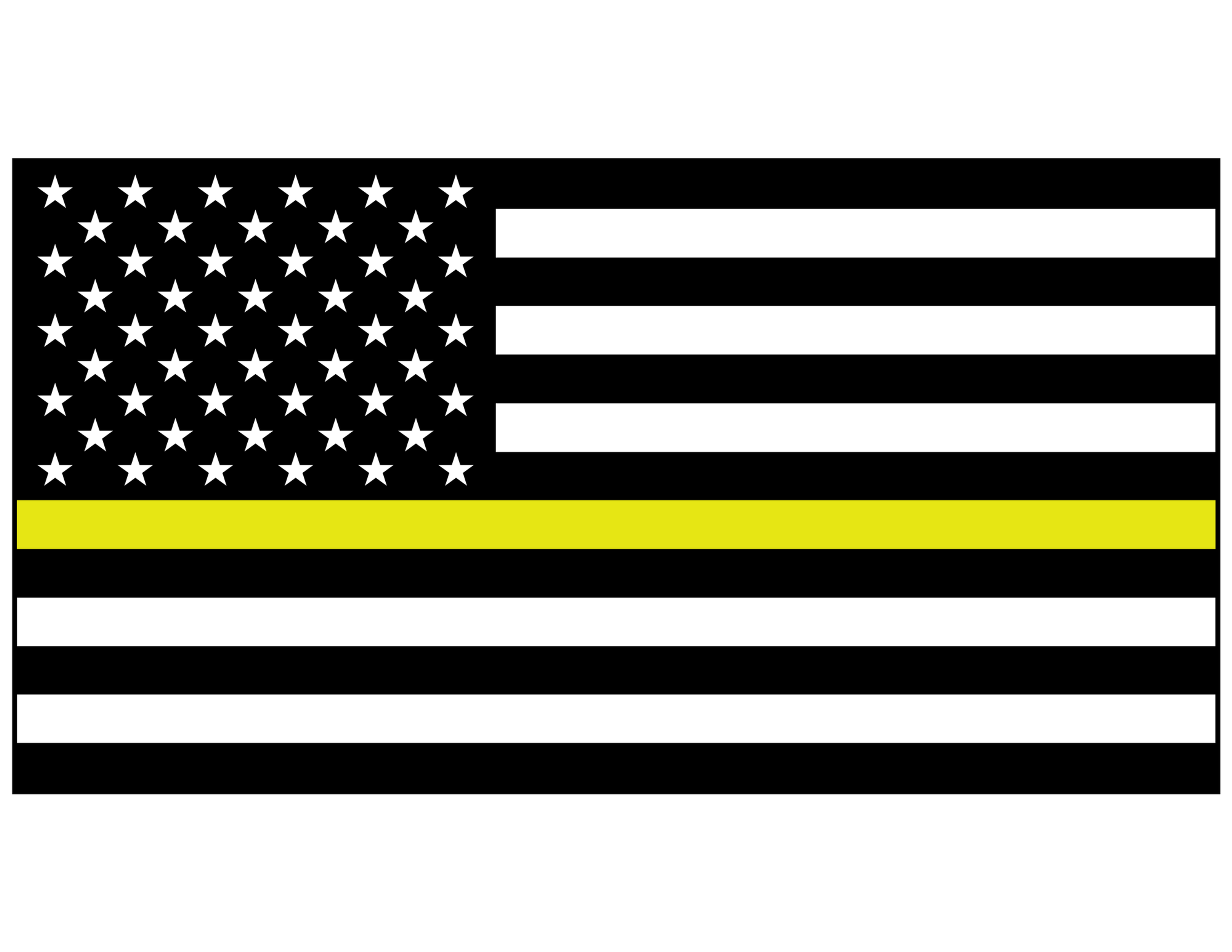 Horizontal Yellow Line Flag 4 Tumbler