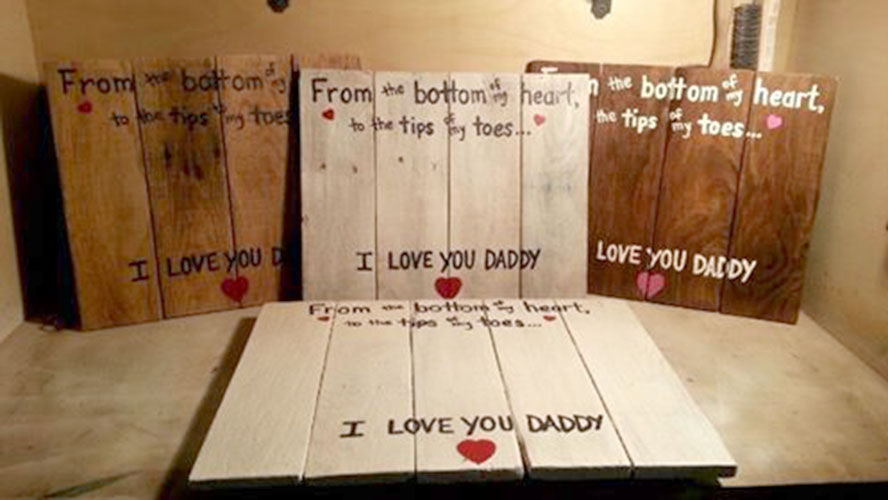 Thumbnail: I Love You Daddy Wood Sign