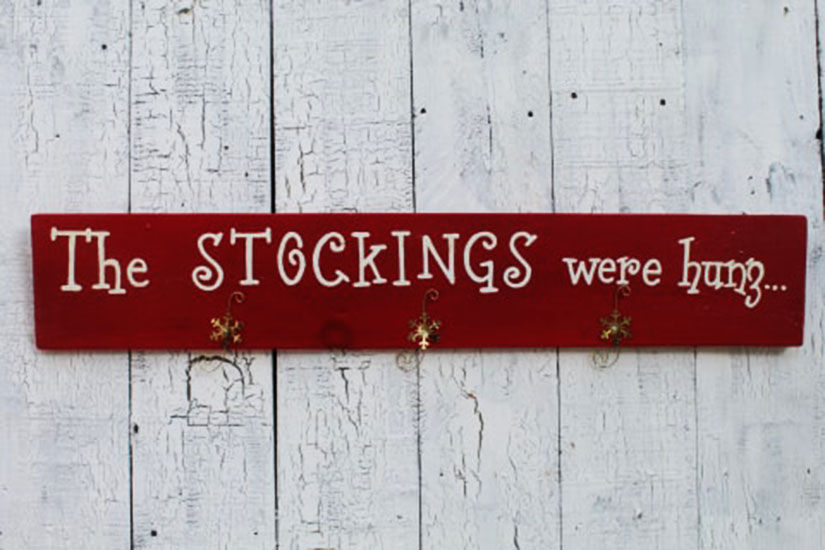Thumbnail: The Stockings Were Hung Wood Sign