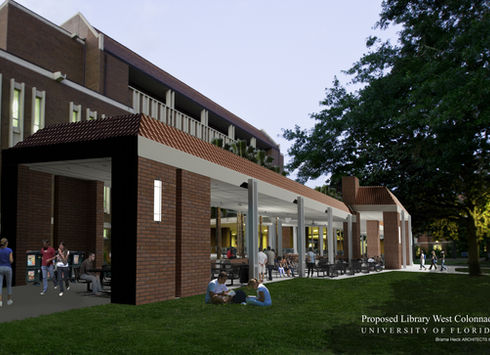 Proposed Library West Colonnade, University of Florida