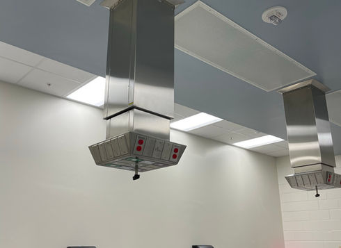 Medical lab room surgery prep-area power supply towers