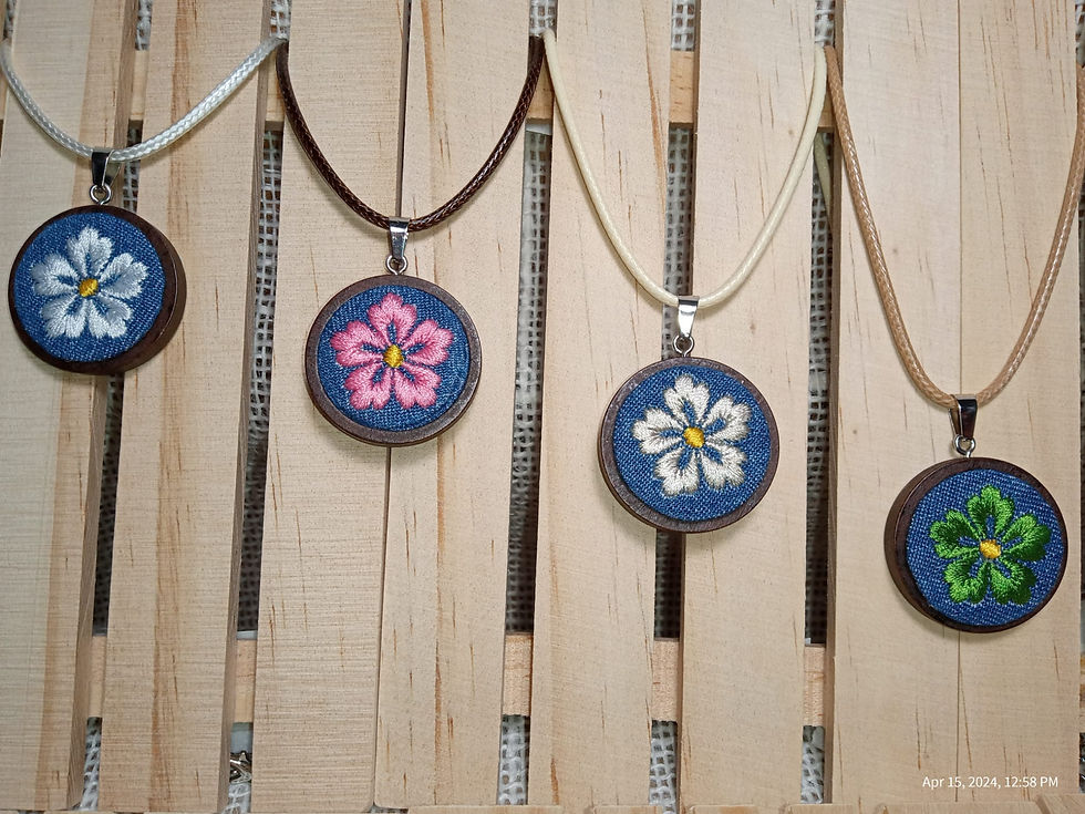 Jean Flower Pendants