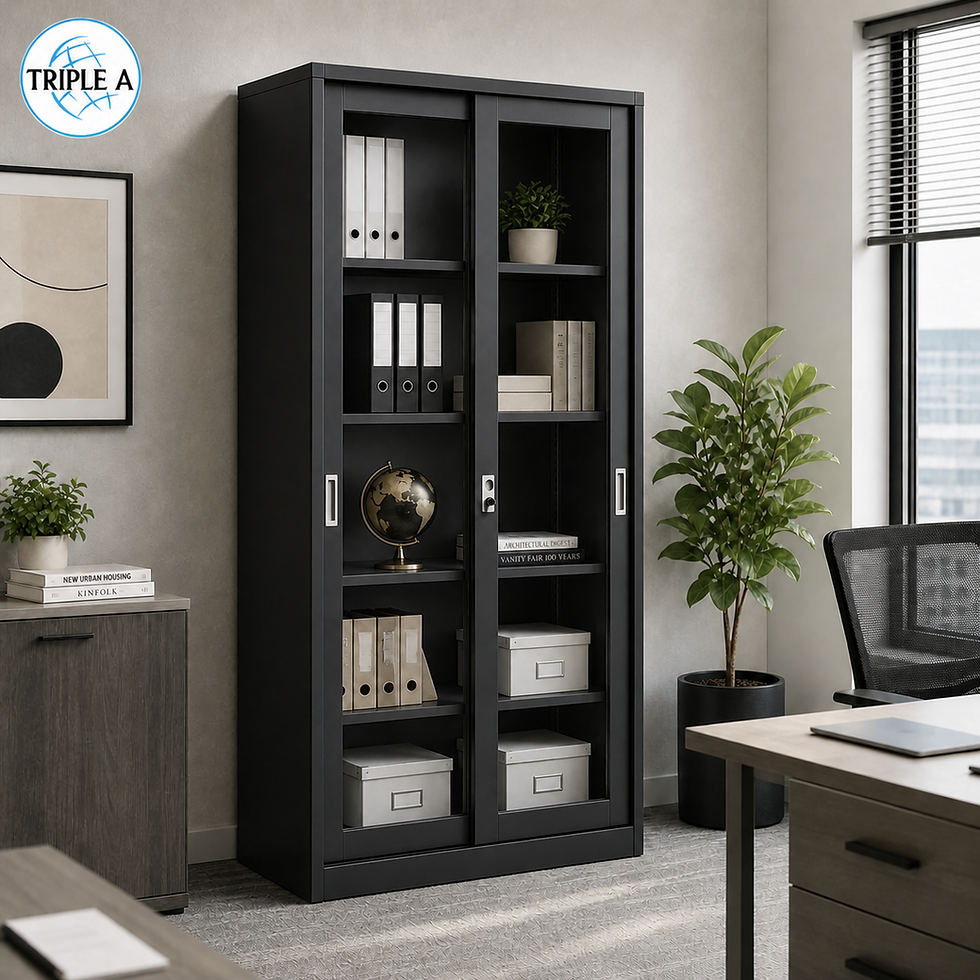 Miniatura: Gabinete metálico de 2 puertas corredizas (Vidrio)