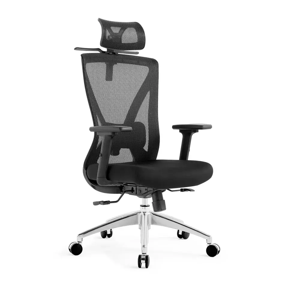 Silla ejecutiva ergonómica con respaldo de malla