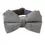 Thumbnail: Grey Velvet Dog Collar & Leash Set with Bow Tie, Free Name Engraving