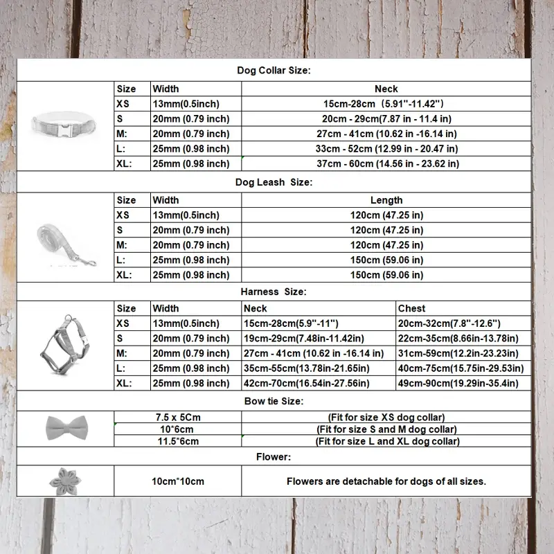 Thumbnail: White Velvet Dog Collar & Leash Set with Bow Tie, Free Name Engraving