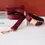 Thumbnail: Red Velvet Dog Collar & Leash Set with Bow Tie, Free Name Engraving
