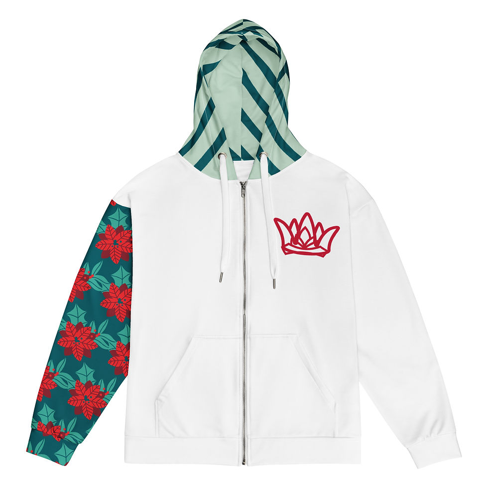 Queen's Holiday Zip Hoodie