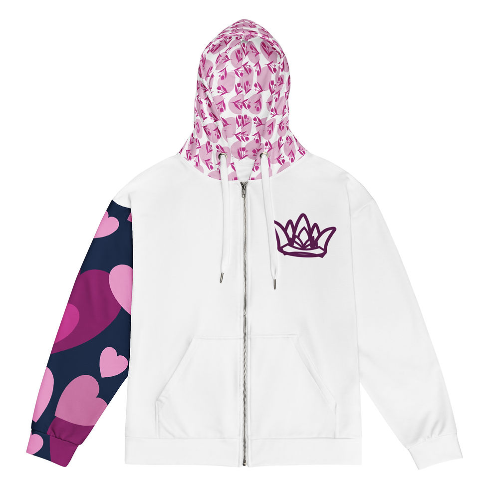 Queen's Purple Zip Hoodie