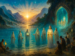 the Seven Sages, who rose from the waters to guide the rebirth of the world. In Mesopotamia they were known as the Apkallu, fish-cloaked teachers sent by the god Enki from the deep. In India, they appear as the Saptarishi, the seven seers of the Great Flood who preserved the Vedas. In Greece, echoes remain in the Seven Wise Ones, founders of early philosophy and law.