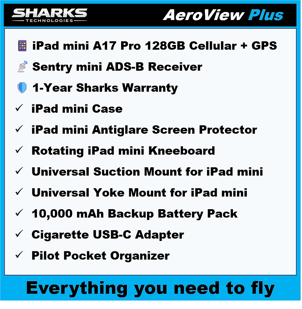 AeroView Plus Electronic Flight Bag Features