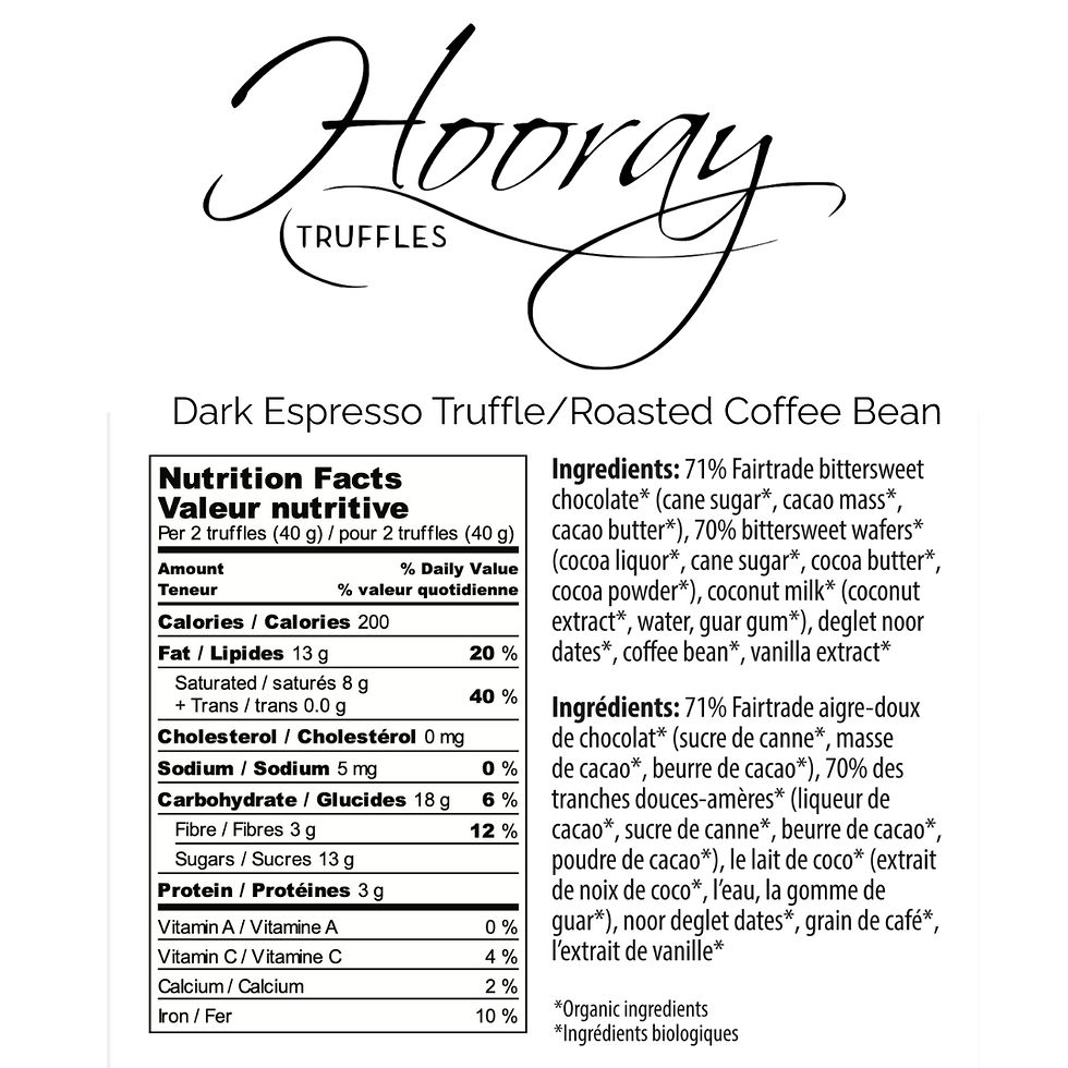 Thumbnail: ingredient list for Assorted Truffle/Caramel Mingler Gift Box