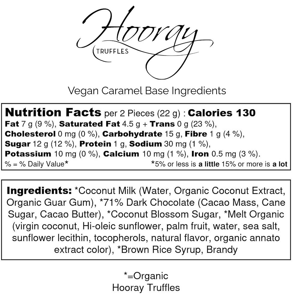 Thumbnail: ingredient list for Assorted Truffle/Caramel Mingler Gift Box