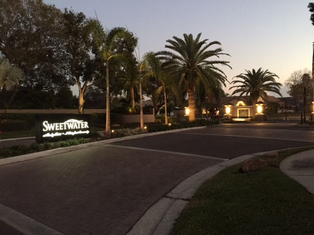 Sweetwater Sign at Night
